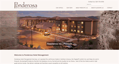 Desktop Screenshot of ponderosahotelmanagement.com