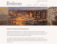 Tablet Screenshot of ponderosahotelmanagement.com